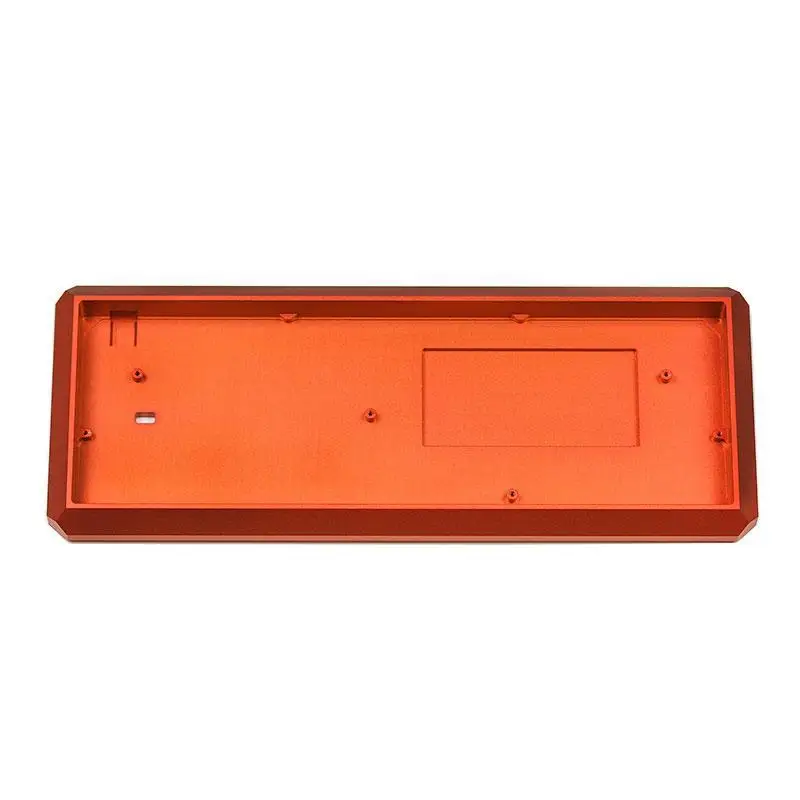 Полностью собранная 5 градусов механическая клавиатура с DZ60 PCB/Srew стаб использования Gateron Slient/Cherry/Box/Aliazs переключатели - Цвет: 5 Degree Orange