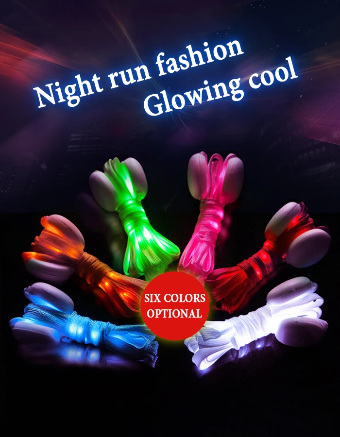 

Geoeon Outdoor Sport LED Cool Shiny Shoelaces Party Carnival Shoelace Creative Imitation Nylon Fluorescent Shoelace Lights A531