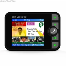 Mini DAB Digital Radio Receiver Adapter Colorful LCD Screen Bluetooth MP3 FM Transmitter for Car Accessories 10pcs dab radio tuner digital broadcasting receiver fm transmitter