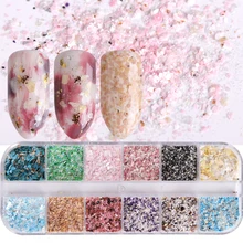 1 чехол для ногтей порошок блеск мрамор блестки Нерегулярные мерцающие флаконы гель лак для ногтей украшения маникюрные инструменты JI546