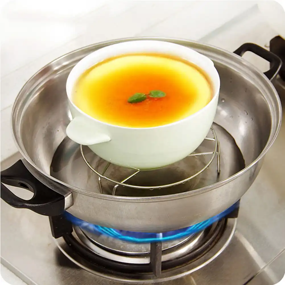 Steamer Rack Stainless Steel Kitchen Round Food Tray Cooker Steaming Stand