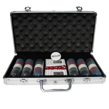 

Briefcase with 300 records, shuffles and dice poker