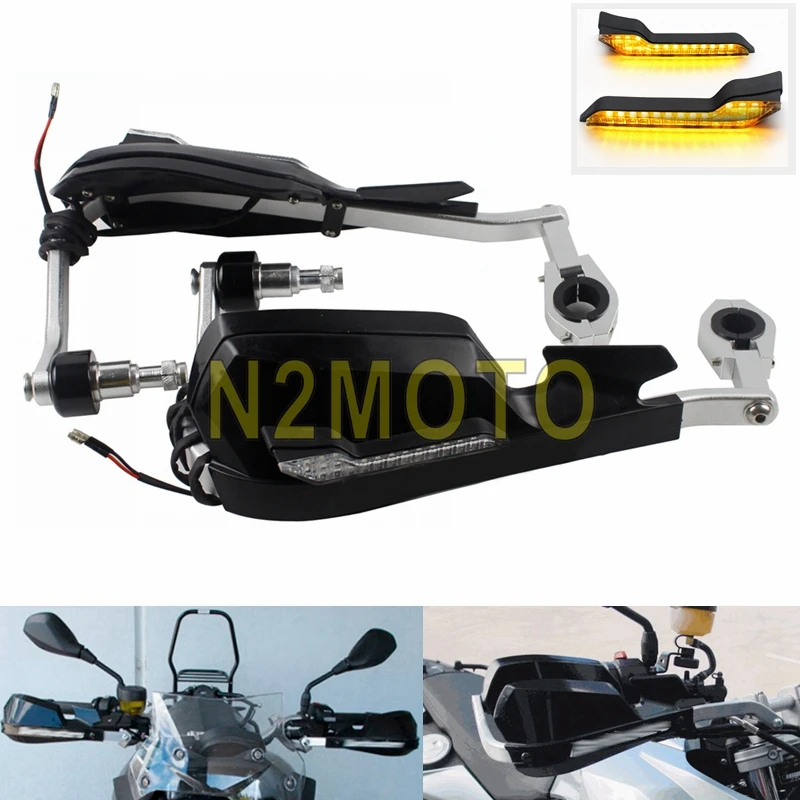 

1 Pair Motorcycle Racing Bike Handguards Universal 7/8" Brush Hand Guard Protection Shield Cover For Honda BMW R1200GS F800 ADV