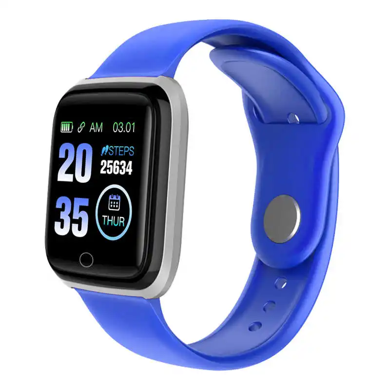 Women Men Smart Watch PK B57 P70 P68 Bluetooth 4.0 Smartwatch For Apple IPhone xiaomi LG Heart Rate Monitor Fitness Tracker - Color: blue