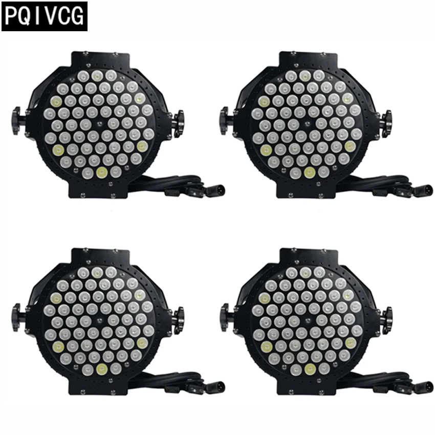 

4pcs/54X3W rgbw led par light dmx512 flat par led professional stage disco equipment