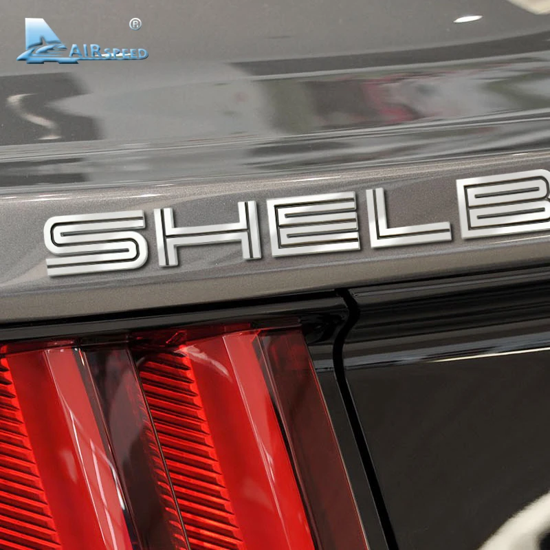 Скорость движения воздуха Шелби автомобильные эмблемы надписи для Ford SHELBY Mustang Кобра GT500 задний багажник Decklid эмблемы наклейки на авто-Стайлинг