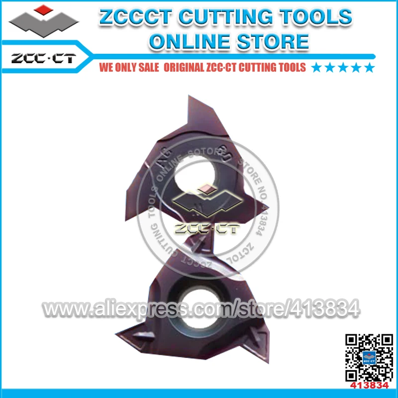 

Free Shipping 100pcs RT16.01W-AG60PB YBG205 ZCCCT cutting tool cnc turning plate threading inserts for external cut