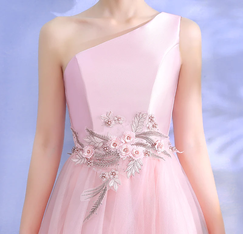 Винтажное свадебное платье с вышивкой, розовое свадебное платье для гостей, элегантное платье с открытыми плечами, длина до середины икры размера плюс, платье для выпускного вечера