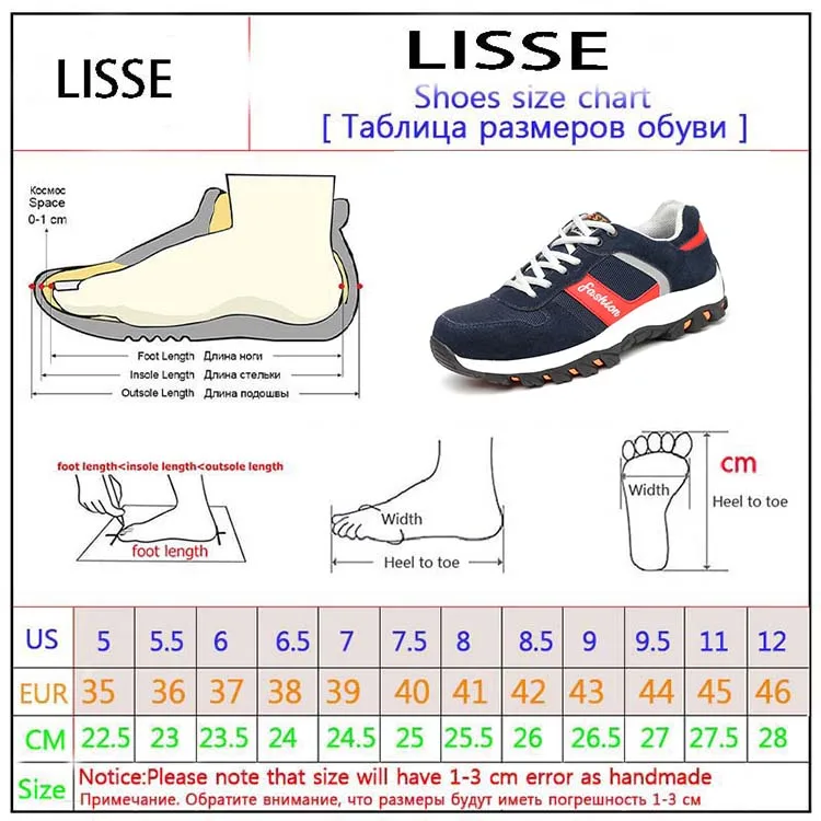 Men- Work- Safety -Shoes -Steel -Toe -Warm -Breathable- Men's-Casual -Boots- Anti-smashing- Puncture Proof- Labor Insurance Shoes -Large size -36---46 (18)