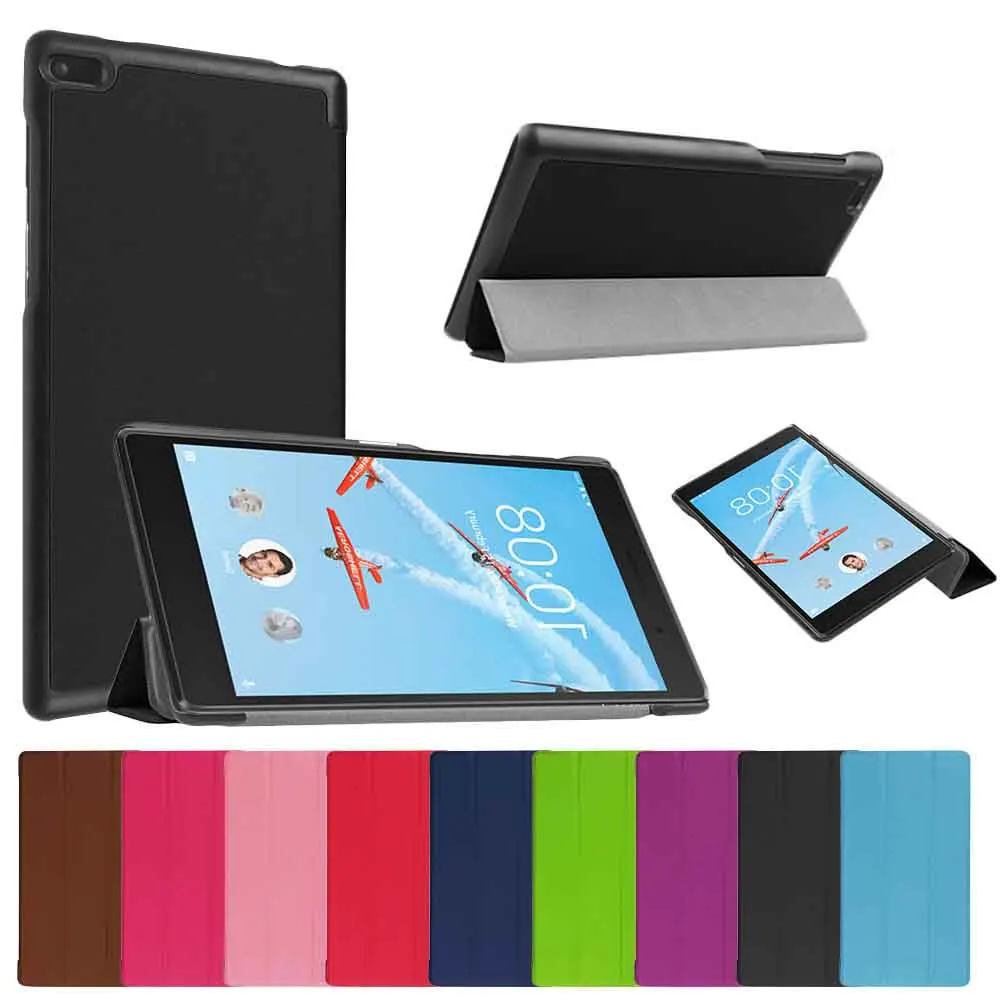 Magnet Case For Lenovo Tab 7 Essential TB-7304F 7304I 7304X 2017 Release 2017 Slim Pu Leather Smart Cover Stand Tablet Flip Case (7)