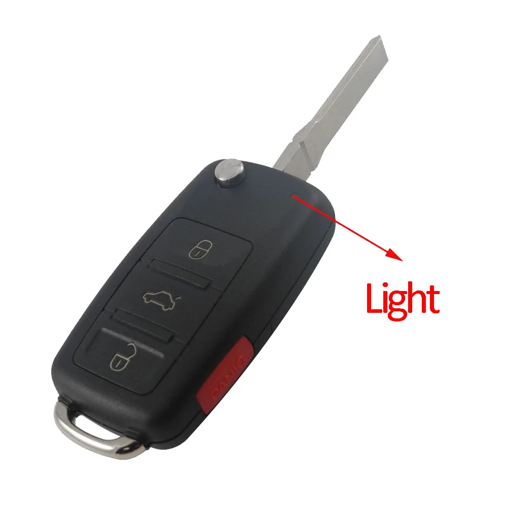Flip Remote Key Shell For VW Volkswagen Golf 4 5 7 Passat B5/6 Tiguan Beetle Polo MK4 Bora Skoda Seat 2/3/4B Uncut Blade KeyCase|Ключ от