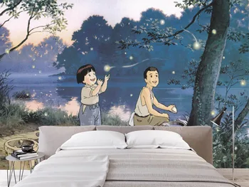 

[Self-Adhesive] 3D Grave Of The Fireflies 1576 Japan Anime Wall Paper mural Wall Print Decal Wall Murals
