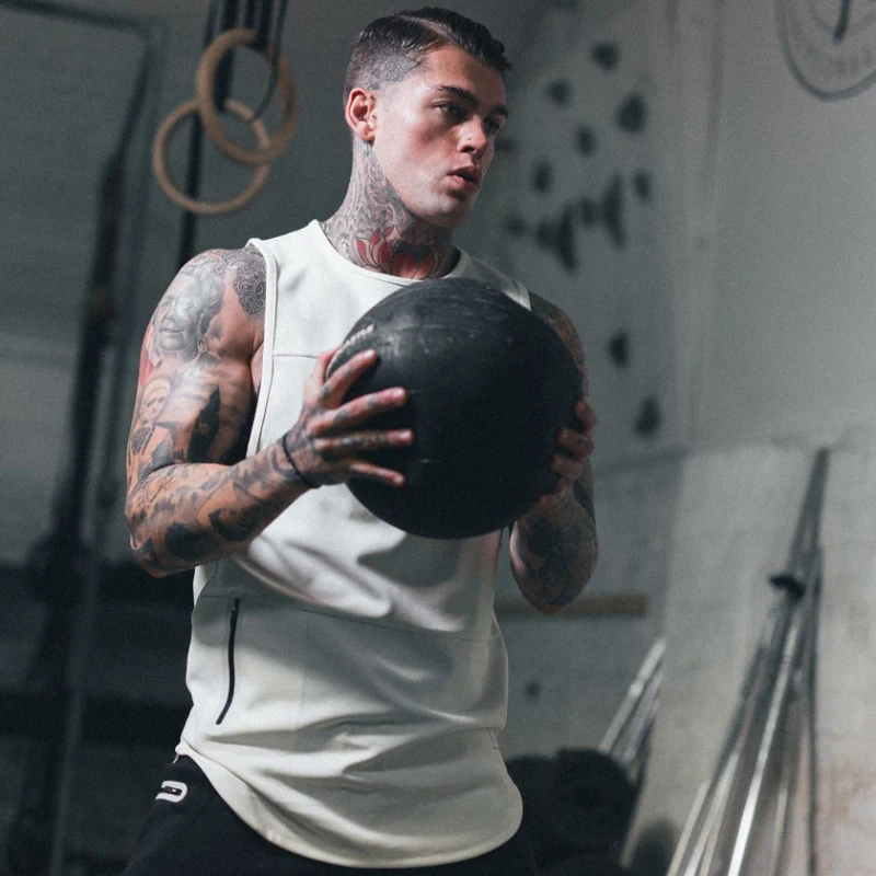 Tank Top mens sleeveless t shirts gym (19)