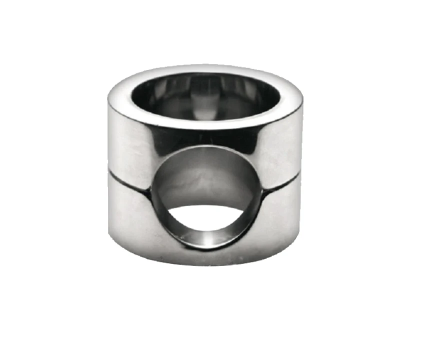 405g Stainless steel ball stretcher metal cock ring scrotum stretcher ball weight time delay