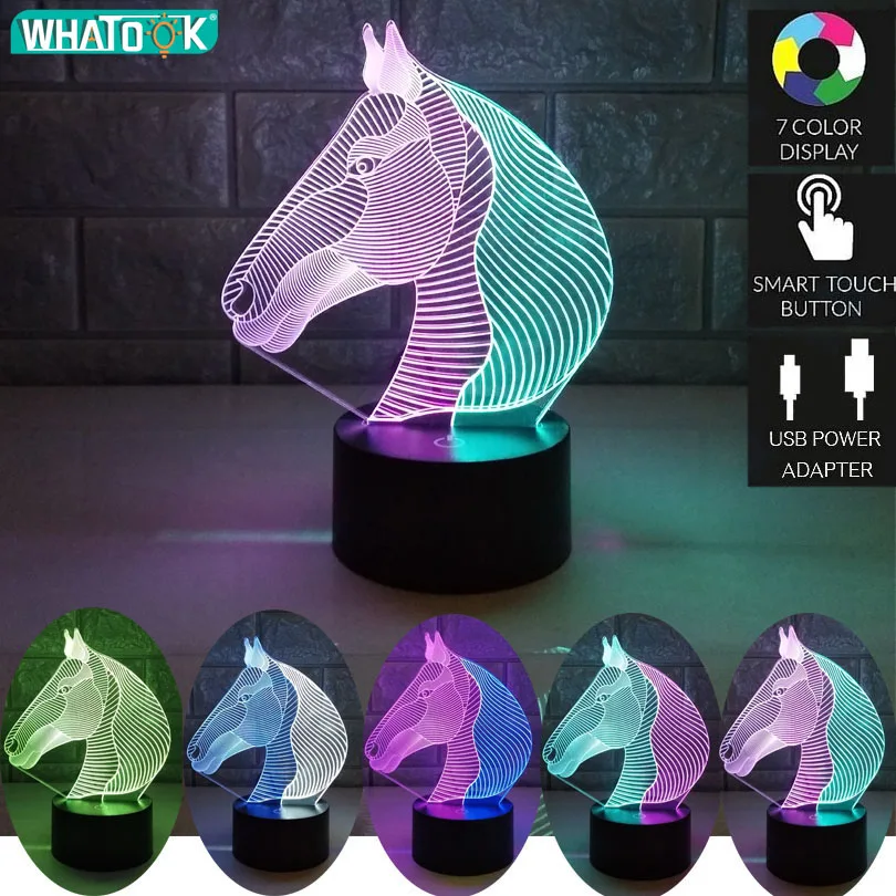 

Remote LED Night Lamps 3D Mood Table Lights 16 Color Changing Bedroom Home Decor Luminaria Kids Toys Gifts