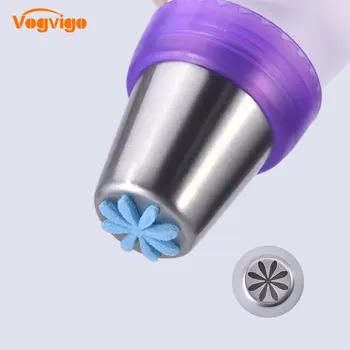 

VOGVIGO Cake Decorating Nozzle Baking Pastry mould Tools 304 Stainless Steel Dessert Decorators Nozzles Flower Decoration Tools