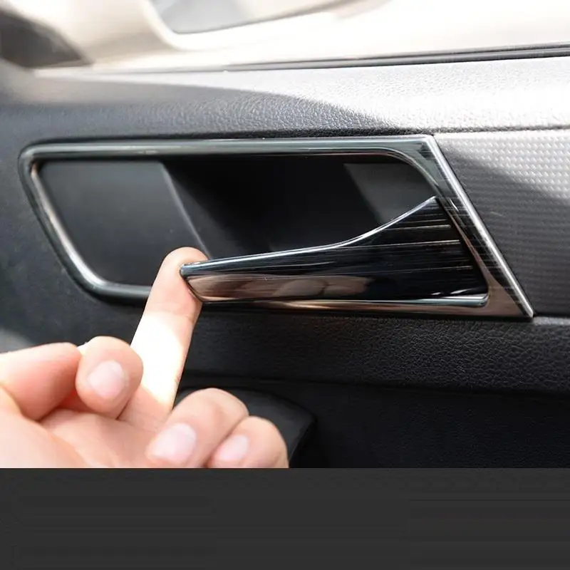 

Car Door Handle Interior Promote Auto Automovil Chromium Bright Sequins Covers Mouldings Modification 18 19 FOR Skoda Spaceback