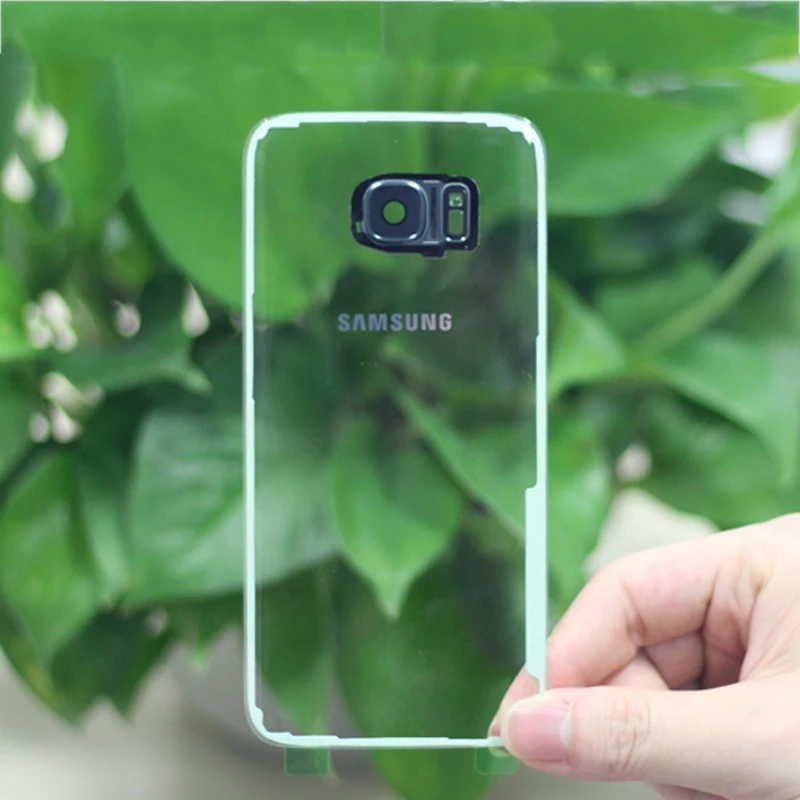 Samsung оригинальная стеклянная задняя Батарейная дверь прозрачная версия для samsung S7 G9300 S7 Edge G9350 Корпус задняя крышка чехол