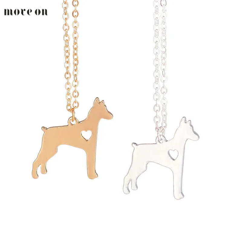 

Satemnet Bijoux Doberman Necklace Dog Pendant Pincsher Dog Breed Charm Personalized Pets Dog Memorial Gift New Puppy Dog lovers