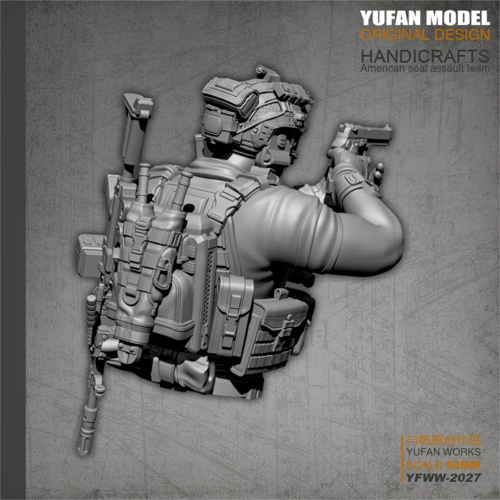 YUFan модель смолы наборы бюст США морской уплотнитель каучуковый солдат самособранный YFWW-2027
