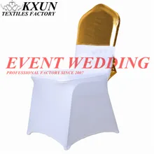 Дизайн 65x140 см металлическое бронзовое покрытие накидка на стул, из спандекса капот крепежная створка стула украшение для свадьбы