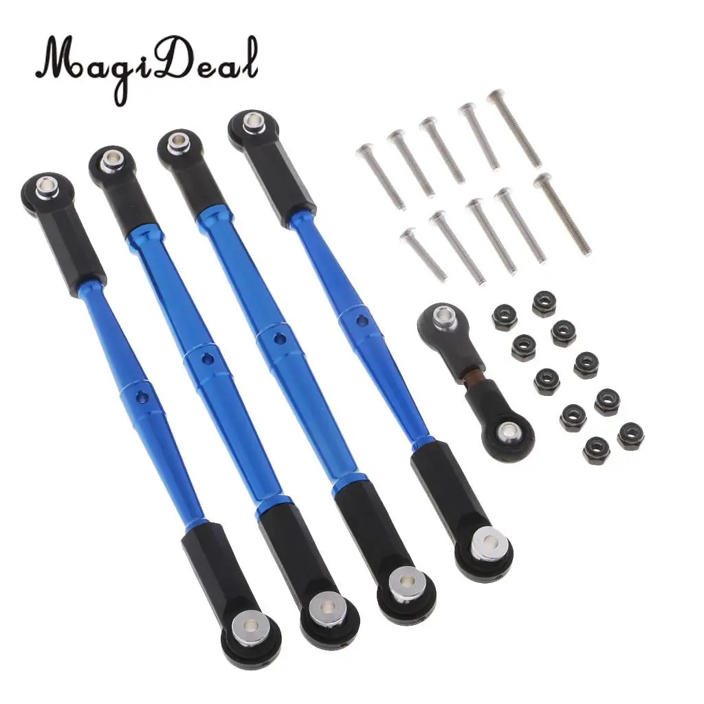5pcs Aluminum Alloy Turnbuckles Steering Rod Servo Pull Rod Rear Suspension Lever for 1/8 Arrma Kraton 6S RC Car Parts