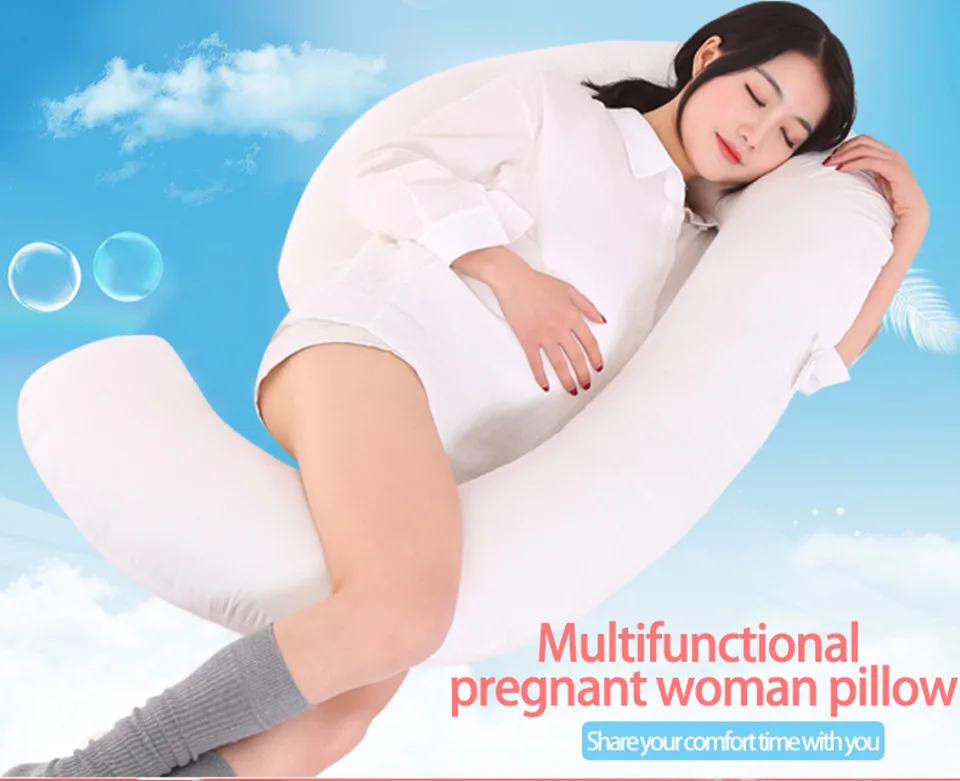 Sleeping Support Pillow For Pregnant Women Body Comfort G Shape Pregnancy Pillow Full Body Maternity Pillow With Pillowcase_01_