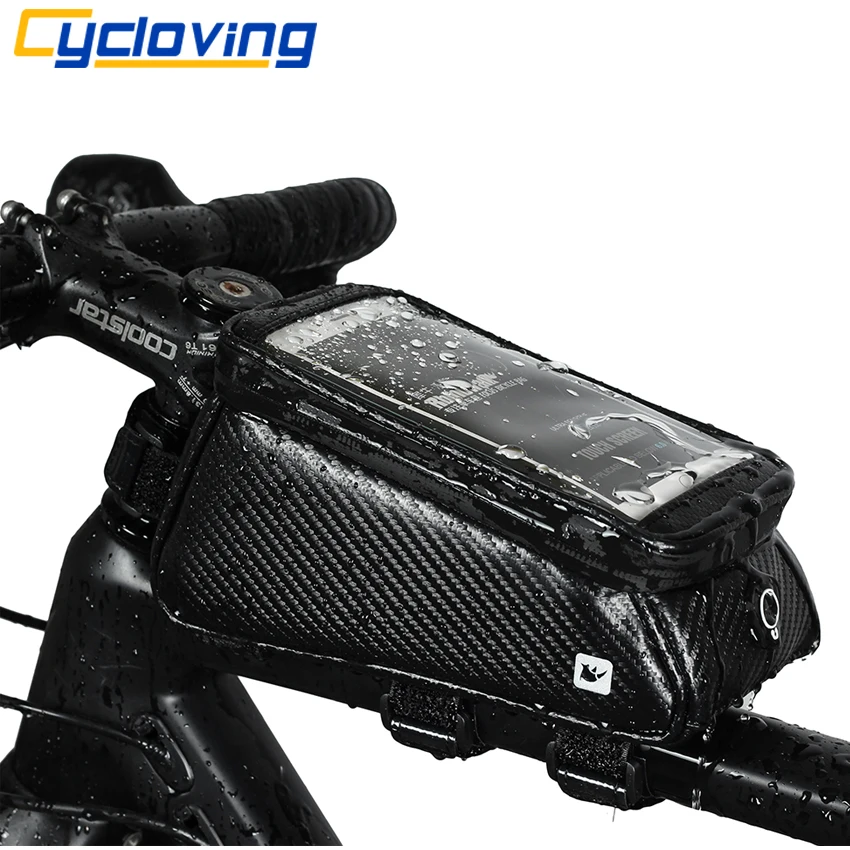 Cycloving 6,0 дюйм. горный велосипед, сумки для велосипедов, топ, трубка, многофункциональные водоотталкивающие сумки для велоспорта, аксессуары для горных велосипедов