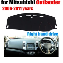 RKAC покрытие приборной панели автомобиля коврик для Mitsubishi Outlander 2006-2011 лет правым ручным приводом под заказ, покрытие для приборной панели автомобиля авто аксессуары