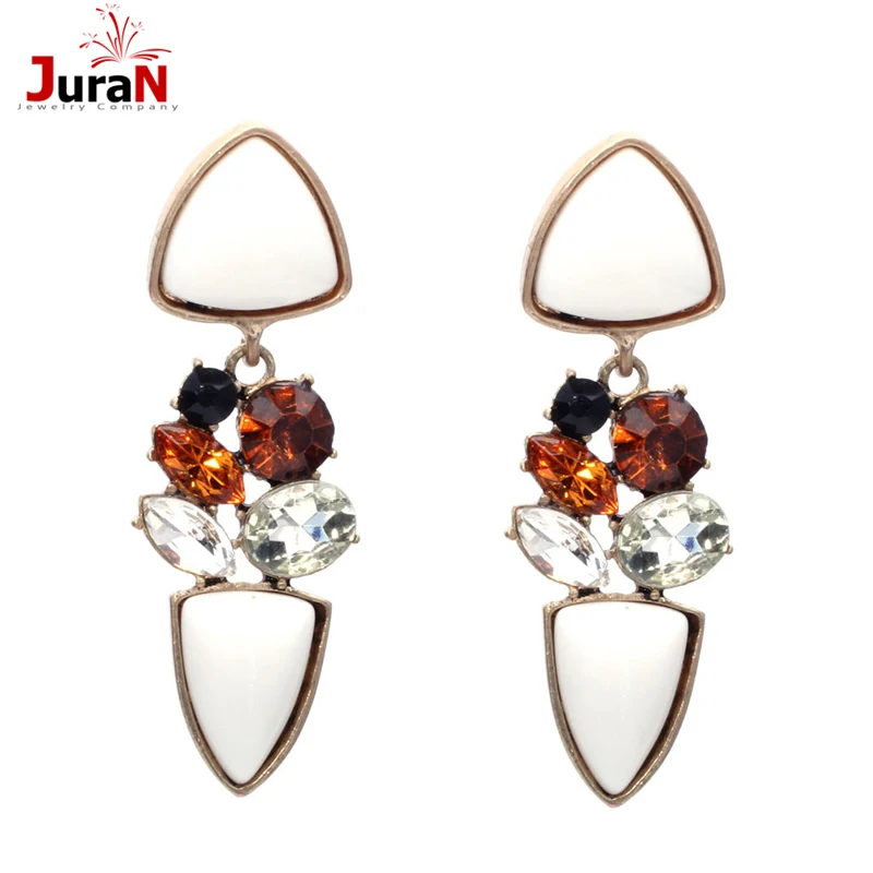 

JURAN Charming Statement Earrings 2018 New Brand Trendy Bobo Chic Bijouterie Triangle Drop Water Stud Earrings For Women W1409