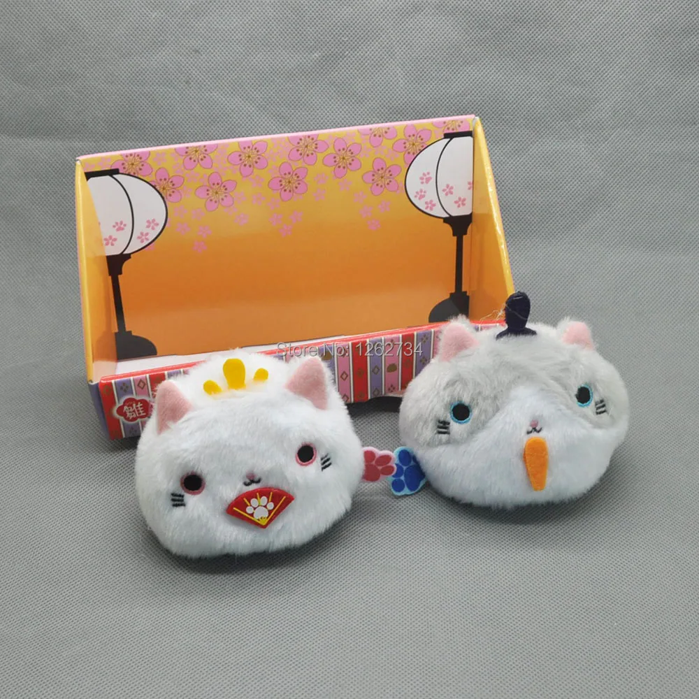 2 шт. Neko Atsume кошачий двор кошка " плюшевая кукла мяу коллекция Dango Mochi фигурка розничная