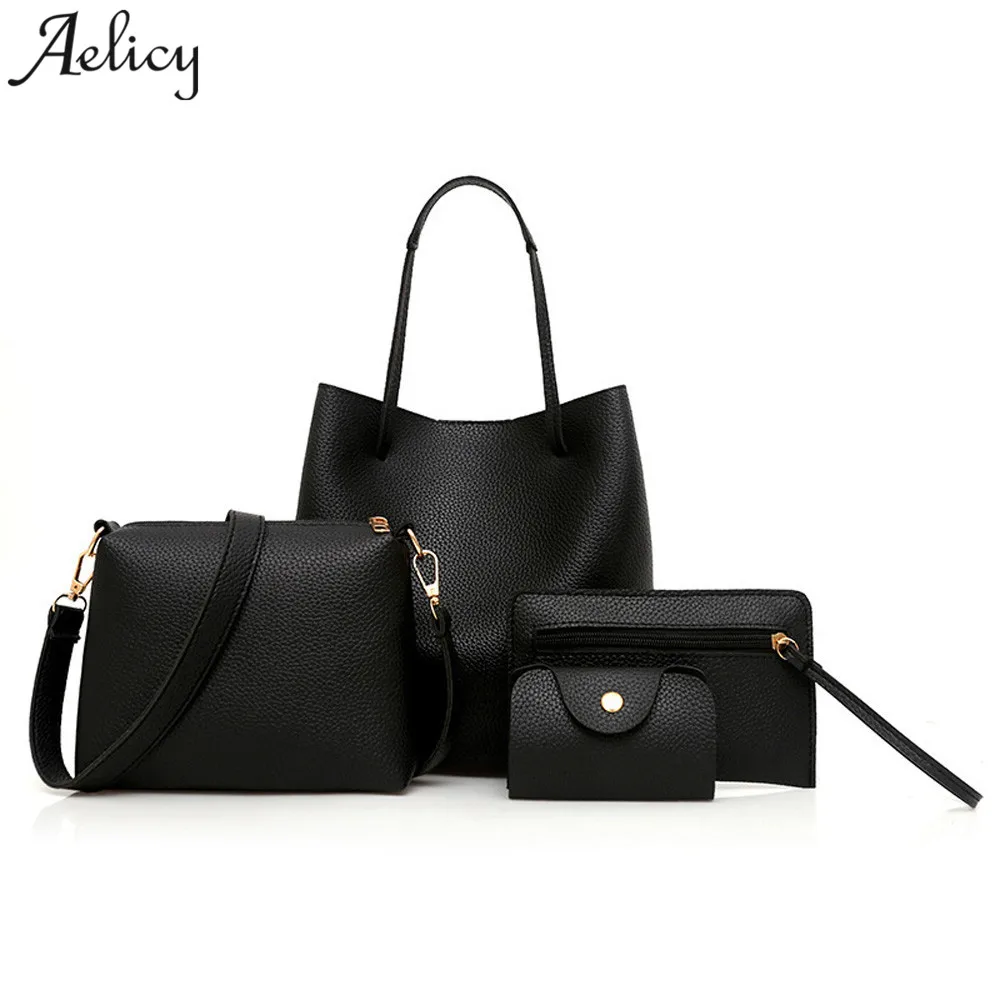 Aelicy 3 مجموعات مركب حقيبة كبيرة قدرة حمل حقيبة الأزياء الكتف crossbody حقيبة صغيرة محفظة جلدية حقيبة الإناث مخلب خمر Aelicy 3 مجموعات مركب حقيبة كبيرة قدرة حمل حقيبة الأزياء الكتف crossbody حقيبة صغيرة محفظة جلدية حقيبة الإناث مخلب خمر
