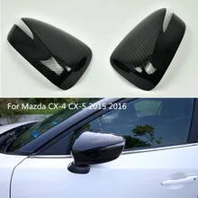 Автомобиль углеродного волокна АБС хромированные аксессуары Зеркало Обложки для Mazda cx-4 CX4 CX-5 CX5