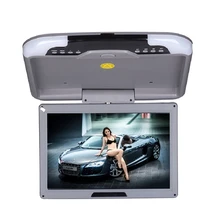 Monitor de techo de coche TFT LCD de 13 pulgadas con soporte de techo abatible LED Monitor de pantalla ancha Digital