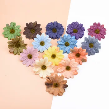 

20pcs Home decoration accessories wedding Bridal flower cheap silk daisy diy christmas wreath artificial flowers scrapbooking