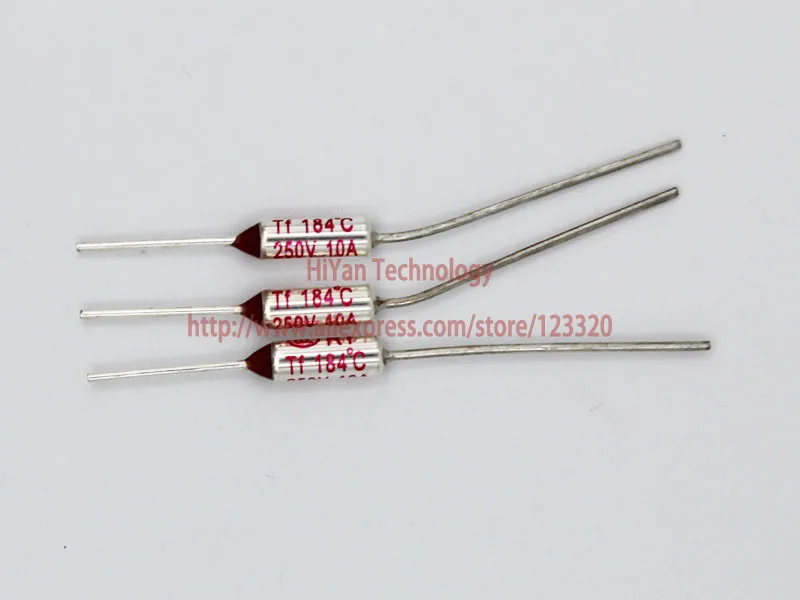 20Pcs 10A 250V 184℃ RY184 TF 184 Degrees Celsius Temperature Thermal Fuse New 