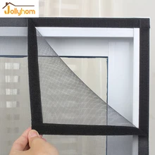 high quality Summer Anti-mosquito Window Screen Fiberglass Encryption Mosquito Net on window with magic Sticker DIY easy install