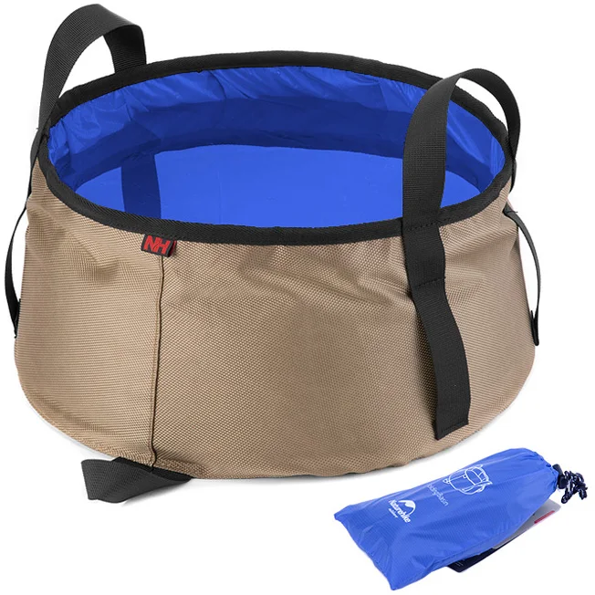 10L Portable Outdoor Water Bucket Travel Folding Washbowl Desert Beach