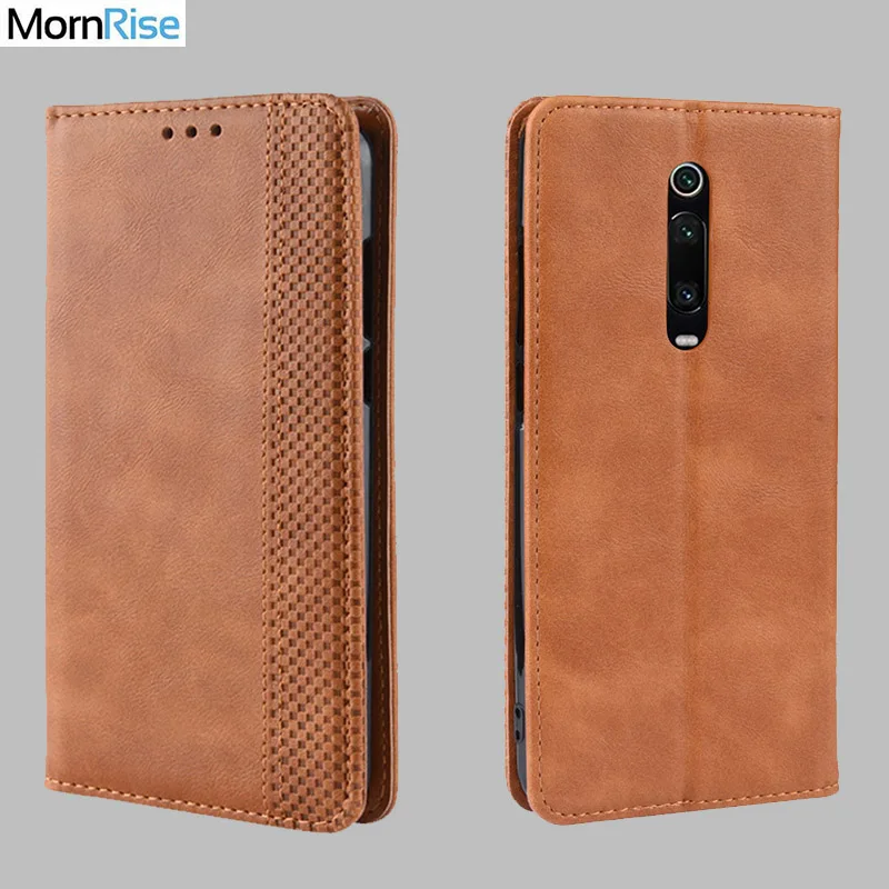 

Luxury Retro Slim Magnetic Leather Flip Cover For Xiaomi Redmi K20 Pro MI 9T Case Book Wallet Card Stand Soft Cover Phone Bags