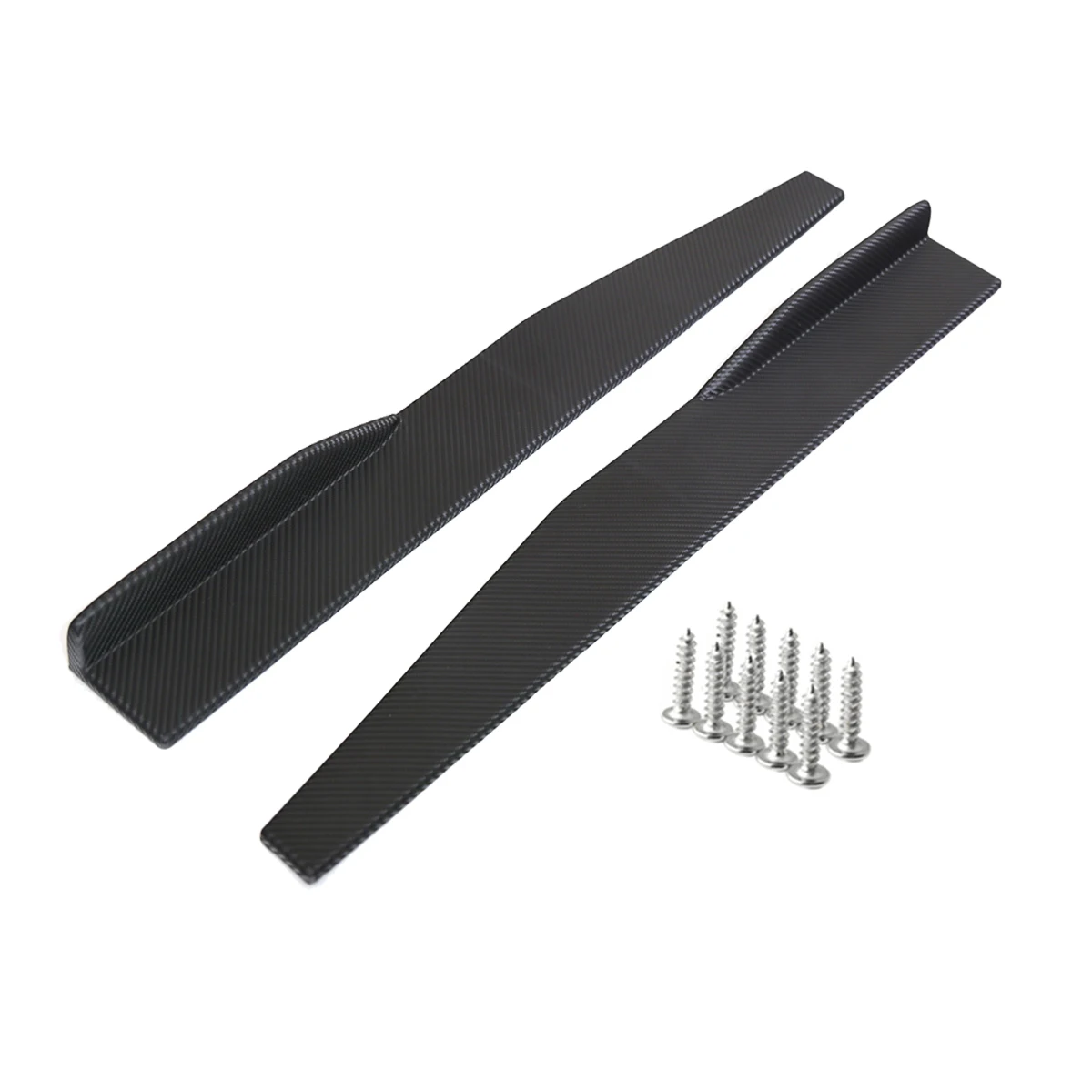 Falda lateral Universal del coche Rocker Splitters alas laterales alas parachoques del coche negro/Rojo/fibra de carbono cuerpo lado faldas