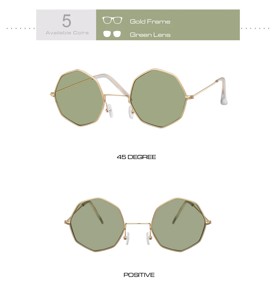 Модные карамельный цвет солнцезащитные очки для женщин для брендовая Дизайнерская обувь шестиугольник женский очки с зеркальными линзами