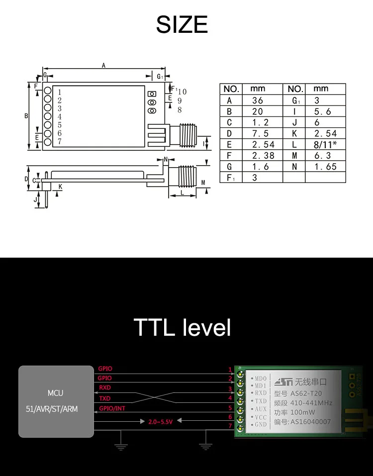 433 МГц SX1278/SX1276 LORA беспроводные модули FEC 100 МВт 3000 м дальние расстояния UART беспроводной последовательный порт Модуль приемопередатчика данных