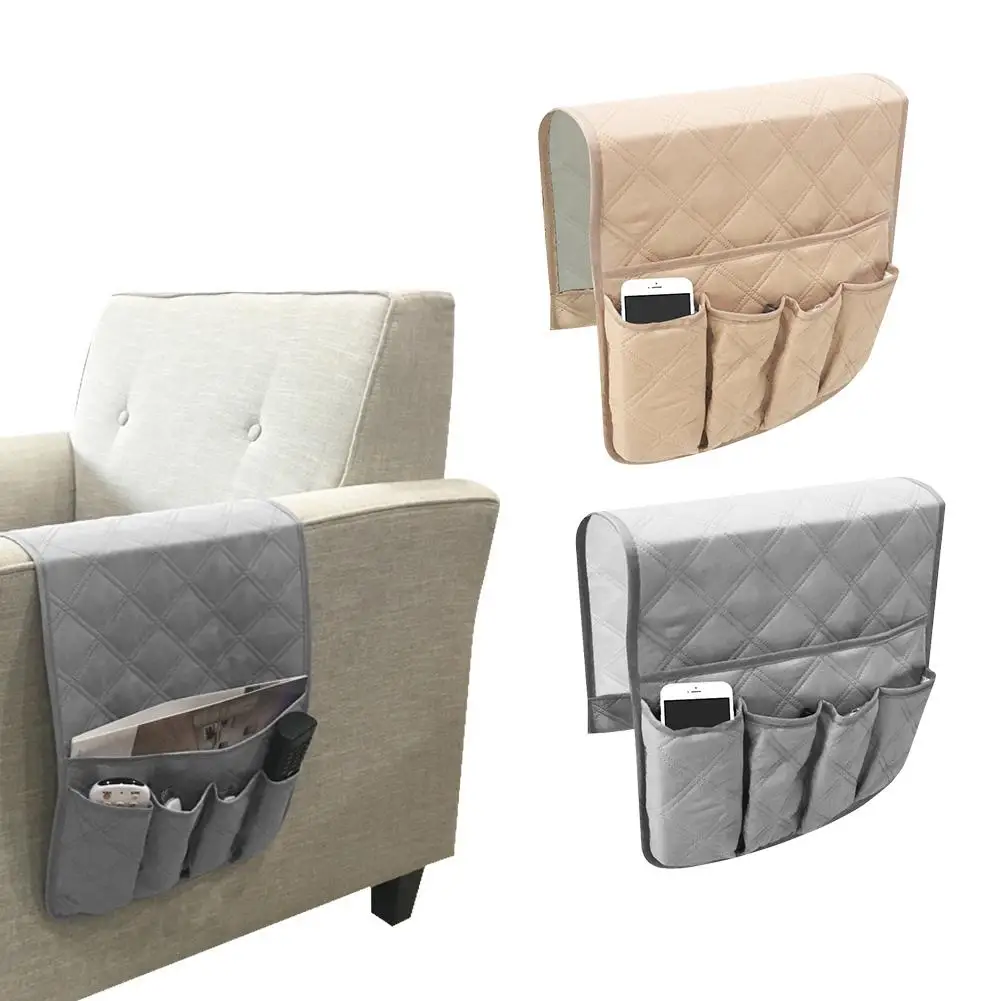Günstige 5 taschen Sofa handlauf Couch armlehne Armlehne Organizer Fernbedienung Halter tasche Auf TV Sofa Corrimao Braco Resto Worldwide40