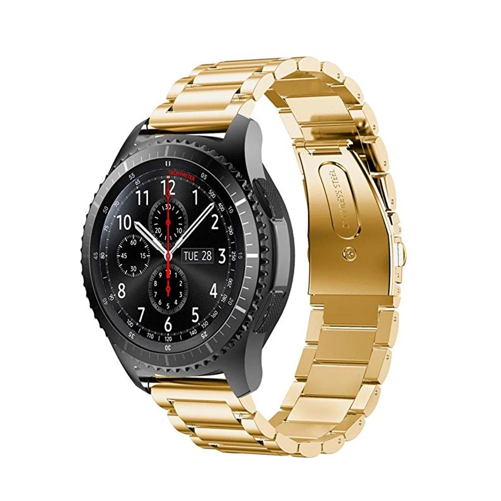 Ремешок из нержавеющей стали для Samsung Gear S3 Frontier/Class Galaxy wacth браслет смарт часов