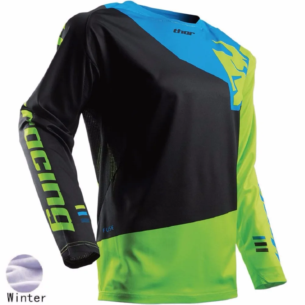 Зимние Vélo MX MTB Off Road горный велосипед Термальность флис moto крест BMX DH Горные свитер