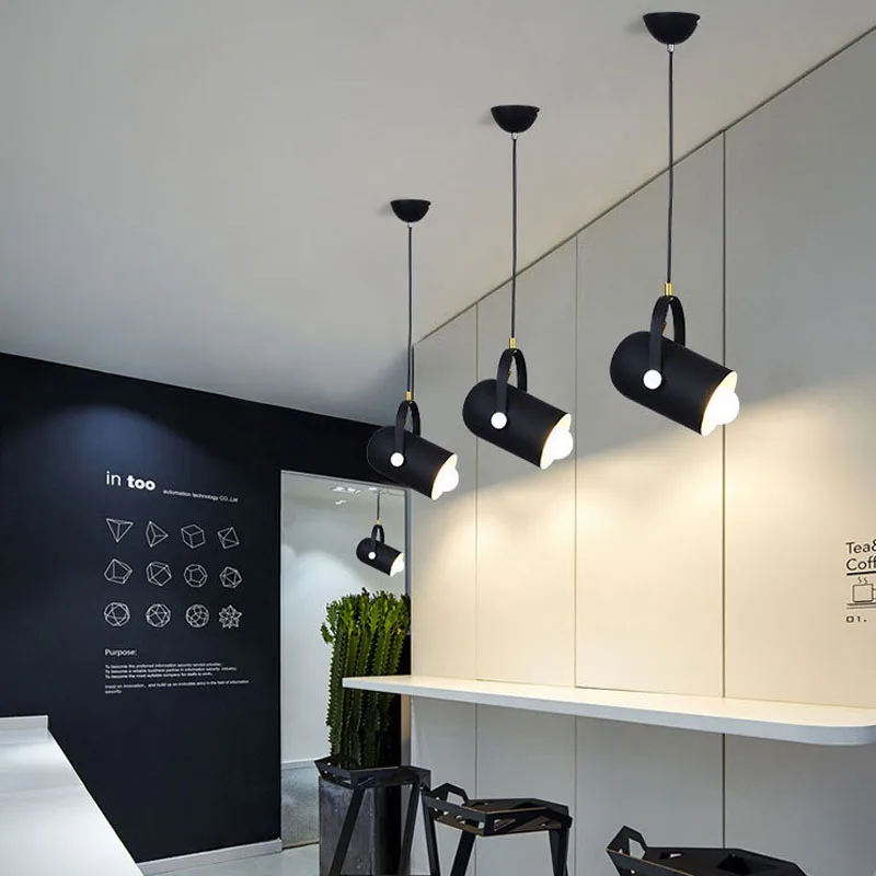 Post Modern Adjustable Spot Pendant Light Shop Mall Hanging Drop Lights Indoor Decorative Pendant Lamp Home Lights Suspension Pendant Lamps  (11)