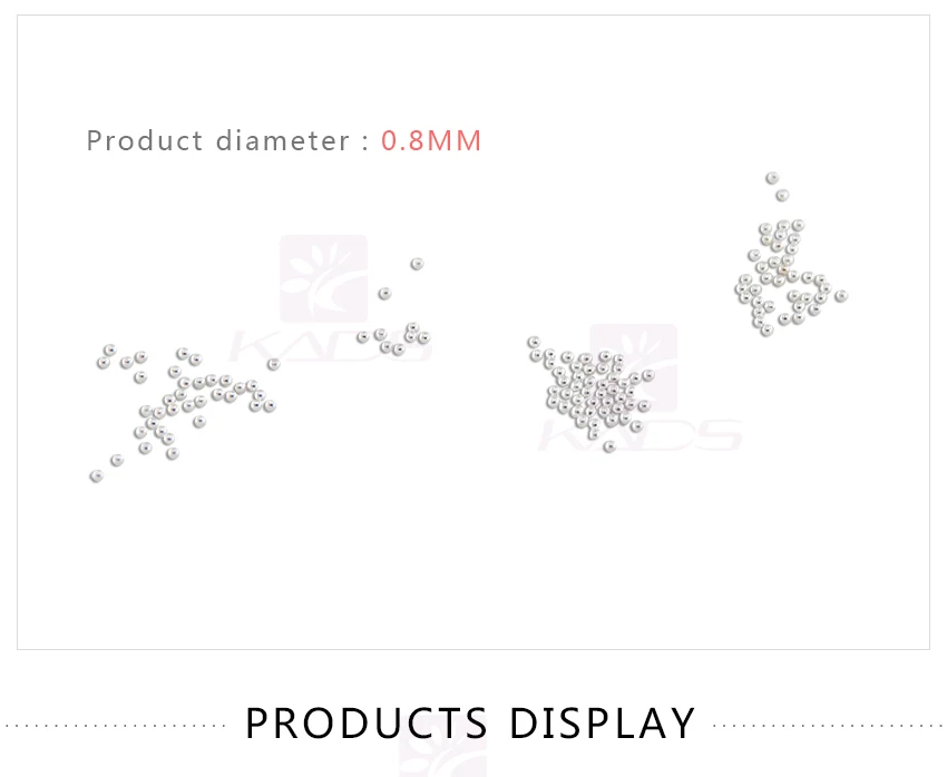 Kads 1000 шт./упак. мини бисер серебряный стальной шарик прелести 3д горный хрусталь украшения ногтей художественные принадлежности для ногтей аксессуары