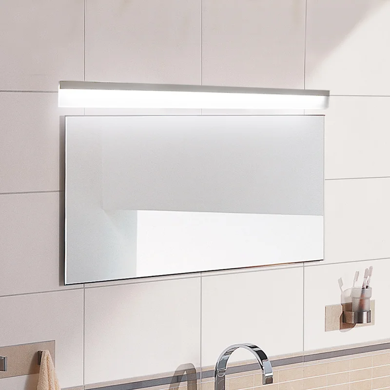 

White 8W-24W LED Mirror Light 0.4M~1.2M AC90-260V Modern Cosmetic Acrylic Wall lamp Bathroom Lighting Waterproof Free Shipping