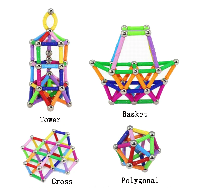 Магнитные блоки, магнитные шарики, магнитные палочки, бусины, Развивающие DIY Строительные наборы, набор игрушек для детей, дизайнерские мини и большие размеры