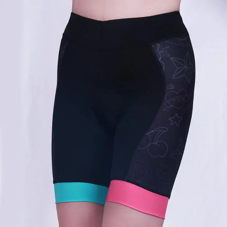 Велоспорт Для женщин's Ciclismo Шорты велосипедные шорты командный велосипед Нижнее белье 3D гелевой накладкой женские велосипедные шорты Костюмы H070 - Цвет: Dorian black powder